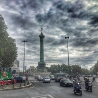 Photo taken at Place de la Bastille by Baptiste on 9/8/2015