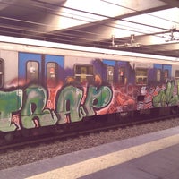 Photo taken at Metro Ponte Mammolo (MB) by David O. on 2/26/2012