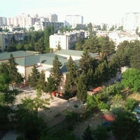 Photo taken at Dede Gorgud Private Turkish High School by Murad Q. on 5/19/2012