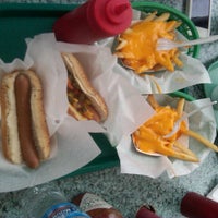 Photo taken at Morrie O&amp;#39;Malley&amp;#39;s Hot Dogs by Emily S. on 8/12/2012