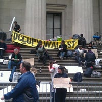 Photo taken at Occupy Wall Street by Dan H. on 4/18/2012