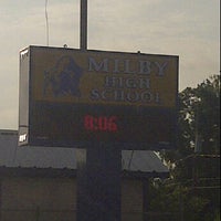 Photo taken at Milby High School by Pansy W. on 4/30/2012