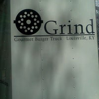 Photo taken at Grind Gourmet Burger Truck by David W. on 5/5/2012
