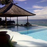 Photo taken at Lotus Bungalows Candidasa Hotel Bali by Alice Tan P. on 3/22/2012