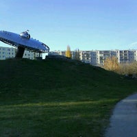 Photo taken at Park Kruh Bieloruska by Dukynko on 3/27/2012