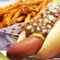 Photo taken at Pink&amp;#39;s Hot Dogs by Benedict C. on 6/29/2012