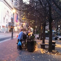 Photo taken at Bus Stop @ 7th St. &amp;amp; Penn Ave. by Crystal S. on 11/13/2011