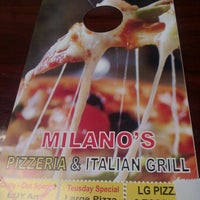 Photo taken at Milano&amp;#39;s Pizzeria &amp;amp; Italian Grill by Damon J. on 1/16/2012