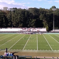 Photo taken at Westminster Football Field by Tommy W. on 9/15/2011