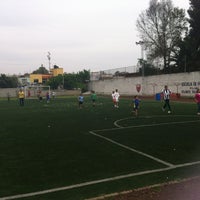 Photo taken at Escuela De Futbol Atlante Tecamachalco by Laura C. on 4/5/2012