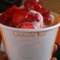 Photo taken at Orange Leaf Frozen Yogurt by Abby S. on 2/25/2012