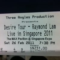 Photo taken at Desire Tour - Raymond Lam Live In Singapore by Edna C. on 2/26/2011