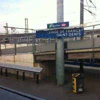 Photo taken at RER Stade de France Saint-Denis [D] by Layween A. on 5/12/2012