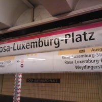 Photo taken at U Rosa-Luxemburg-Platz by Dennis L. on 2/28/2012