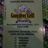 Photo taken at Restaurante Gonçalves by Wagner L. on 5/18/2012