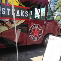 Photo taken at Champion Cheesesteaks Food Truck by Jimmy B. on 5/24/2012