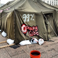 Photo taken at Occupy DC at Freedom Plaza by Kelly 😁 on 3/25/2012