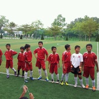 Photo taken at Pasir Ris Primary Football Field by Maslinda M. on 4/17/2012