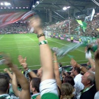 Photo taken at Gerhard Hanappi Stadium by Thomas H. on 8/31/2012