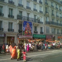 Photo taken at Place de la Chapelle by Nadine H. on 9/2/2012