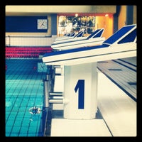 Photo taken at Schwimmhalle by Christiane R. on 7/6/2012