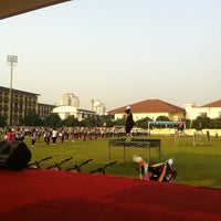 Photo taken at Lapangan Bola PTIK by Galih Wisnu P. on 6/15/2012