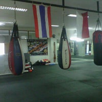 Photo taken at Baan Muay Thai Club by Mimi on 1/28/2012