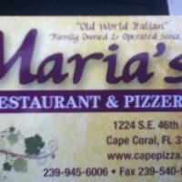 Снимок сделан в Maria&amp;#39;s Pizzeria and Restaurant пользователем Jim S. 6/16/2012