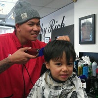 Photo taken at Filthy Rich Barbershop by Jo A. on 4/11/2012