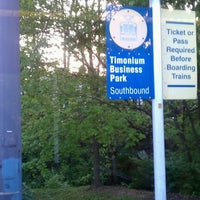 Photo taken at Timonium Business Park Light Rail Station by Wesley B. on 4/24/2012