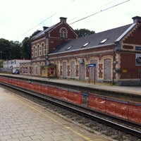 Photo taken at Gare de La Hulpe by Trond H. on 8/6/2012