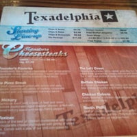 Photo taken at Texadelphia Sandwiches &amp;amp; Sports by Tanya on 11/10/2011