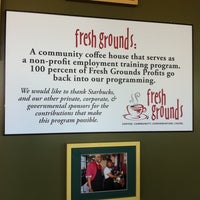 Photo taken at Fresh Grounds Coffee by Betsey K. on 8/16/2011