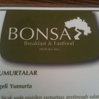 Photo taken at Bonsai Breakfast &amp; Fastfood by Gizem Ö. on 8/1/2011