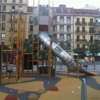 Photo taken at Plaza Cataluña by Jose L. on 8/19/2012