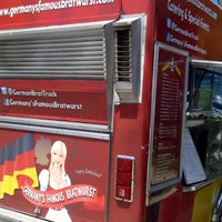 Photo taken at Germany&#39;s Famous Bratwurst Truck by Gerard F. on 5/11/2011