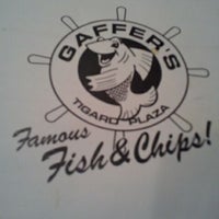 Photo taken at Gaffer&amp;#39;s Fish n&amp;#39; Chips by Nicholas C. on 10/14/2011