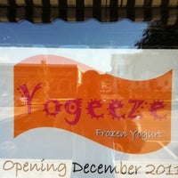 Photo taken at Yogeeze Frozen Yogurt by Kelly C. on 10/15/2011