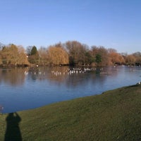 Photo taken at Harrow Lodge Park by Rebecca on 1/16/2012