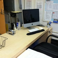 Photo taken at Janice&amp;#39;s Swagged Out Desk by Janice N. on 3/2/2012
