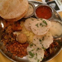 Photo taken at Bhojan Vegetarian Indian Cuisine by Uday M. on 4/13/2012
