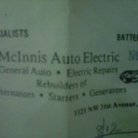 McInnis Auto Electric 1121 NW 31st Ave