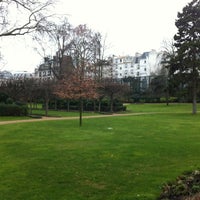 Photo taken at Jardin de Matignon by Stephane C. on 2/24/2012