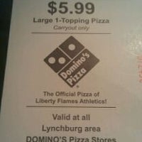Photo taken at Domino&amp;#39;s Pizza by Carter B. on 11/14/2011