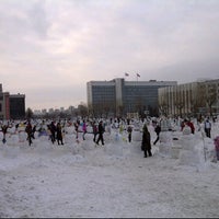 Photo taken at Армия снеговиков by Alexander B. on 1/14/2012