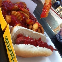 Photo taken at Nathan&amp;#39;s Famous by Brian A. on 3/11/2012