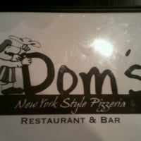 Photo taken at Dom&#39;s N.Y. Style Pizzeria by Melanie M. on 5/10/2012