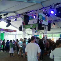 Photo taken at AT&amp;amp;T Fan Zone at Bracket Town by Benito L. on 4/3/2011