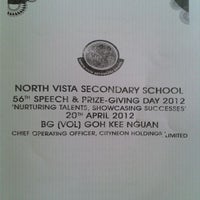 Photo taken at North Vista Secondary School by Jason Wong 제. on 4/20/2012