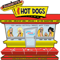 รูปภาพถ่ายที่ Sabretti&amp;#39;s Hot Dogs โดย Rohan S. เมื่อ 5/24/2012